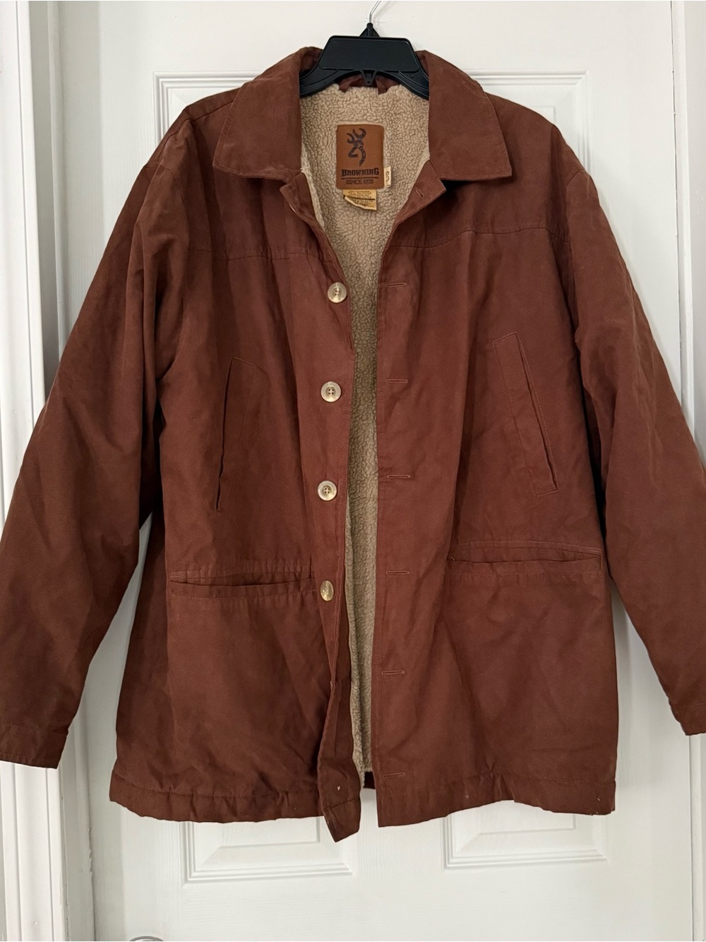 Browning Men's Rust Brown Sherpa-Lined Field Jacket